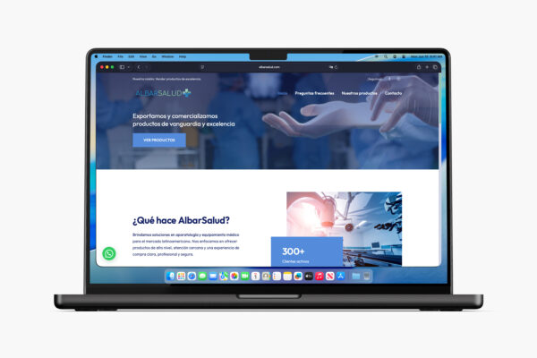 Sitio de Albarsalud diseñado por Optium