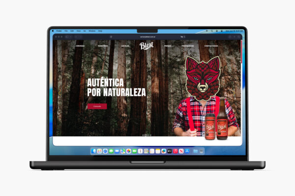 Sitio de Cerveza Blest diseñado por Optium
