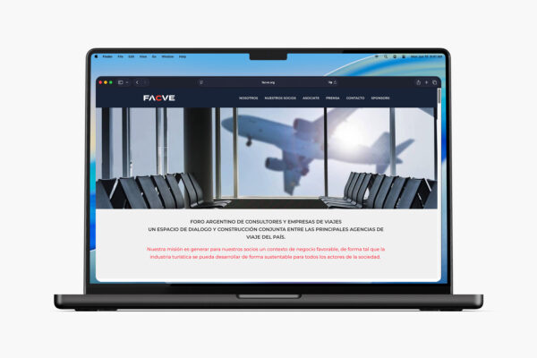 Sitio de FACVE diseñado por Optium