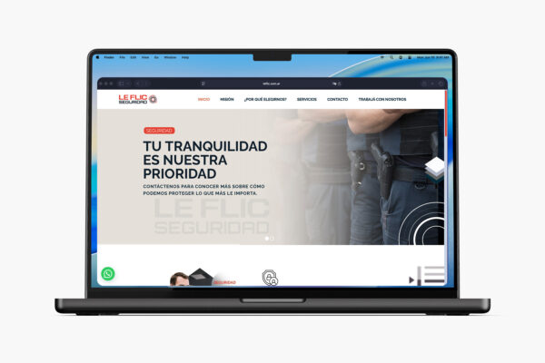 Sitio de Le Flic diseñado por Optium